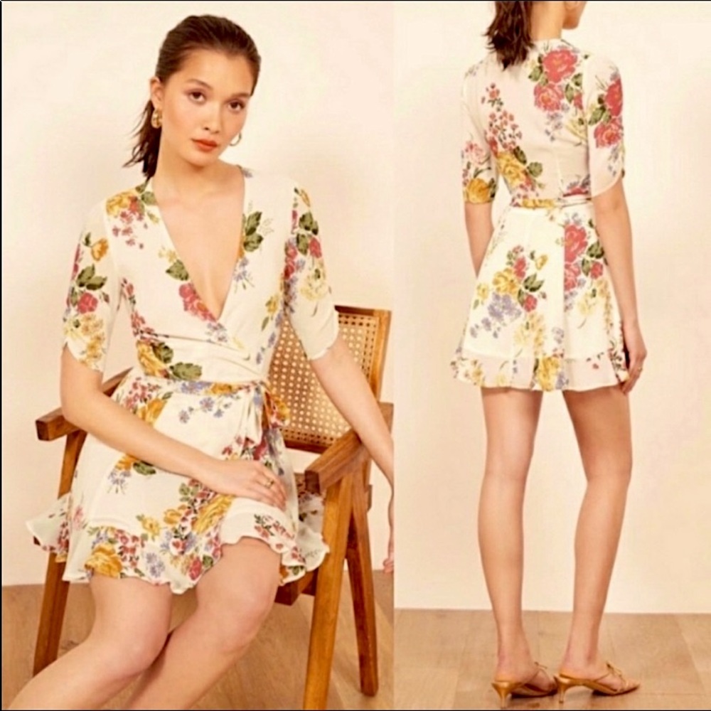 Reformation Monica Wrap Dress